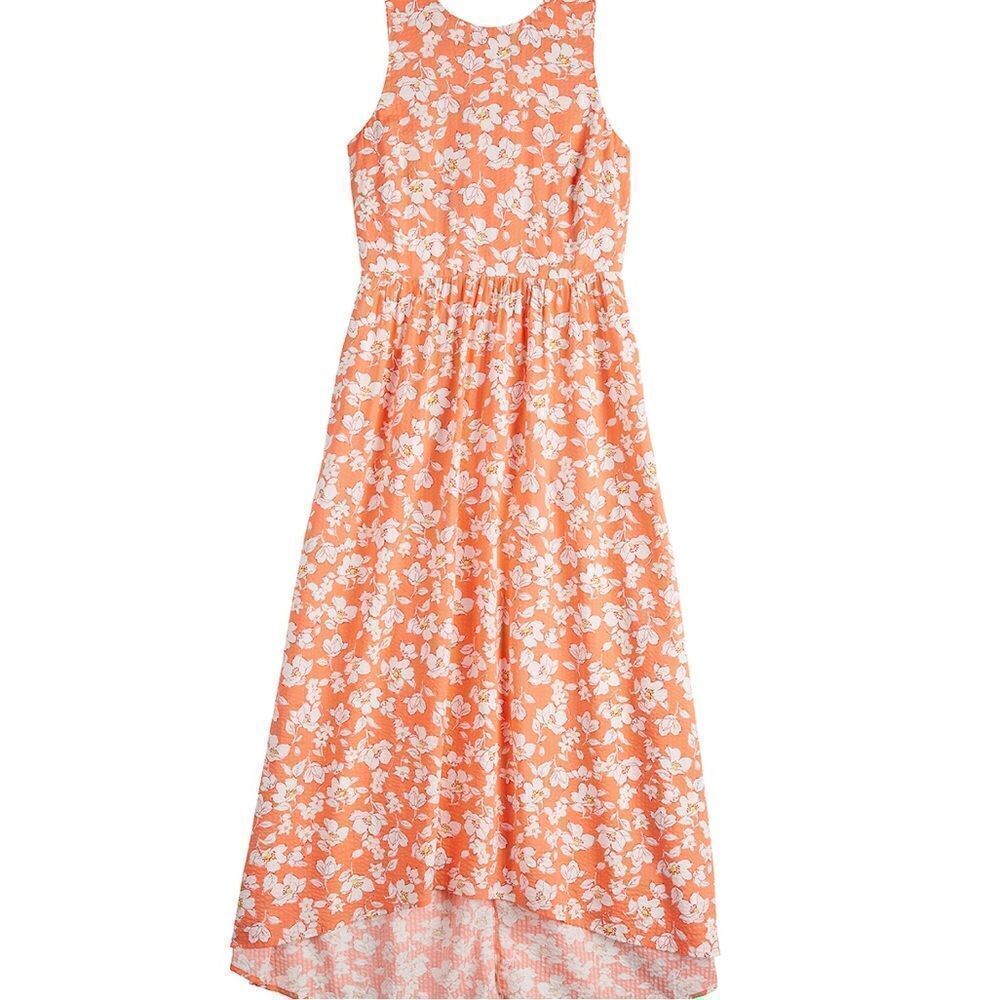 NWT Draper James Peach Sleeveless Cottagecore High/Low Maxi Dress - XXL - Picture 2 of 15